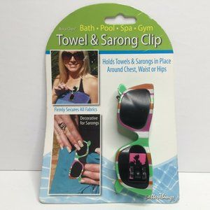 Boca Clips Towel Sarong Sunglasses Holds Bath Pool Spa Gym